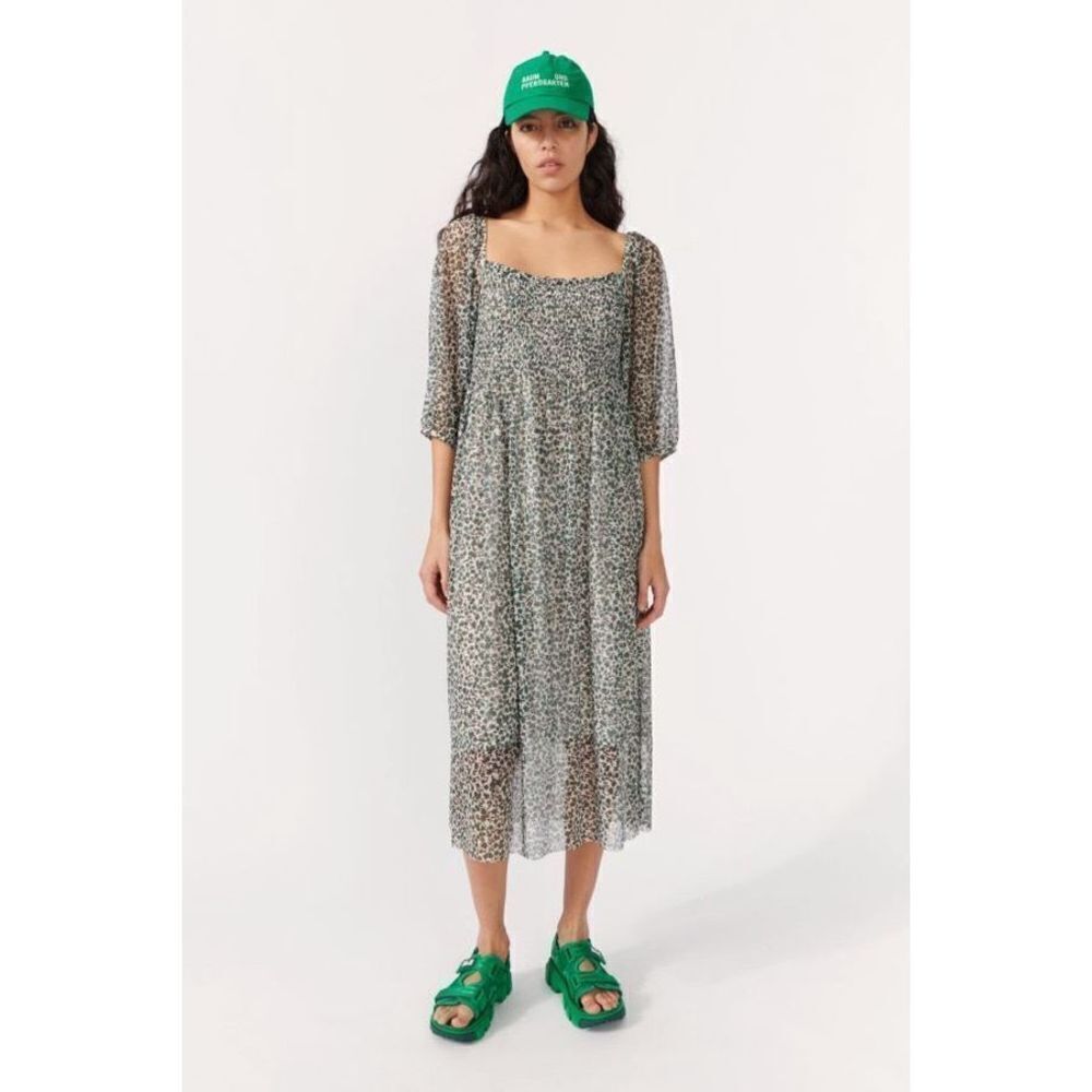 BAUM UND PFERDGARTEN Juditta Sheer Printed Midi‎ Dress Size S